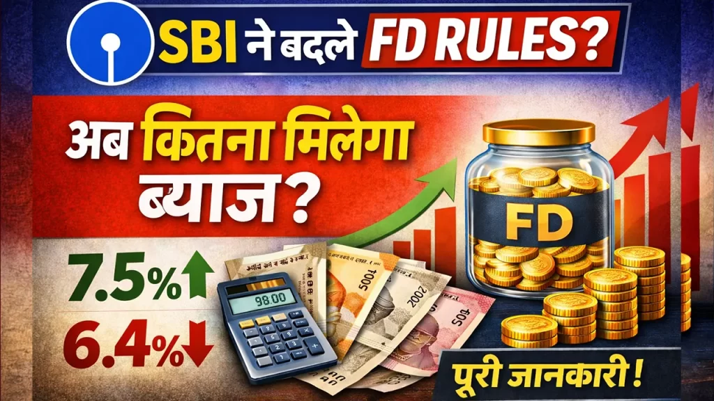 SBI FD Ke New rules interest rate 2026