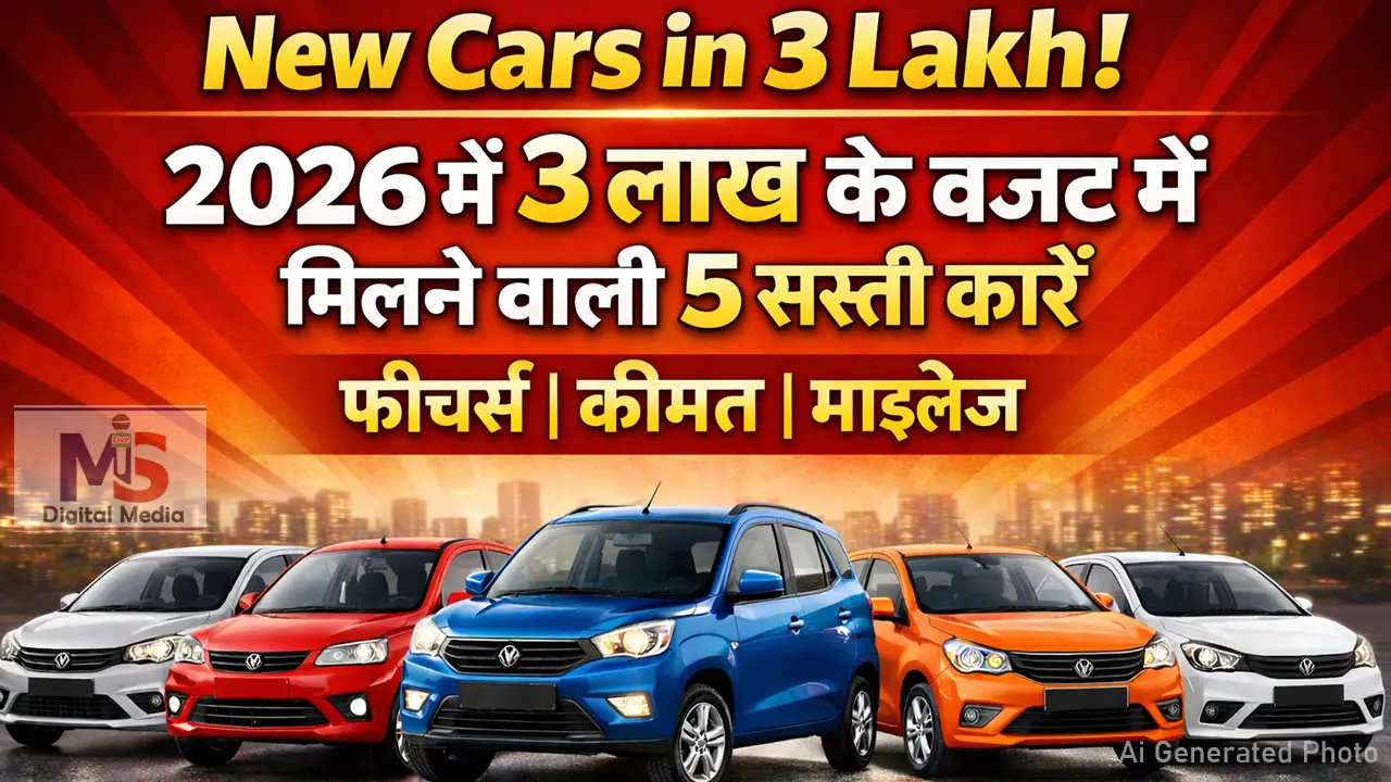 New Cars in 3 Lakh 2026